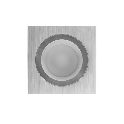 LED Downlight - KANTTI SQ023BR, IP54, CCT 2700-4000-5600K einstellbar, dimmbar 9W, Aluminium gebürstet, CRI98