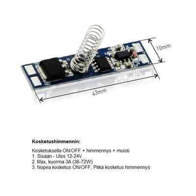 LedStore.fi Touch-Dimmer Demonstrationsvideo