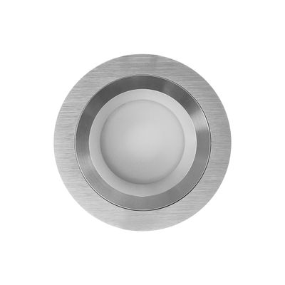 LED-Downlight - SHORT R023, IP54, CCT 2700-4000-5600K einstellbar, dimmbar 9W, Aluminium gebürstet, CRI98
