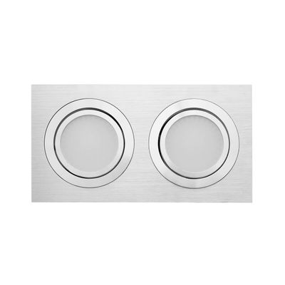 LED-Downlight - SQ233BR, IP44, CCT 2700-4000-5900K einstellbar, gerichtet, dimmbar 18W, gebürstet, CRI91