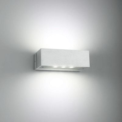 LED-WANDLEUCHTE ANGULAR 2, 3000K, 3x1Wx2, CRI80, IP44, gebürstetes Aluminium