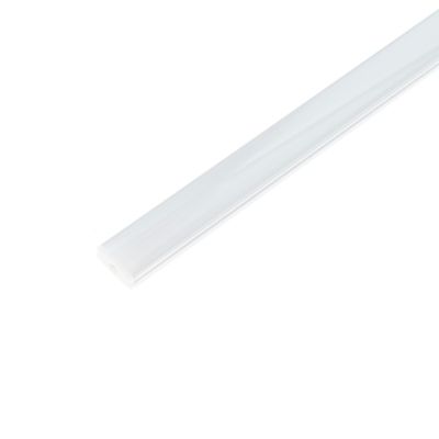 Aluminium-Profil für LED-Leiste 8x17x2000mm niedrig, oberflächenmontierbar, weiß
