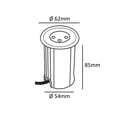 Led-Leuchte für TERASSIN-Bausatz, Leuchte UPPER, 4000K, IP67, 3W