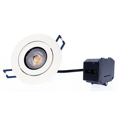 LED-Downlight - ModLed dimmbares Modul 7W, 230V mit gerichteter weißer Blende, CRI98