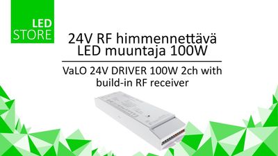 24V RF dimmbarer LED-Transformator 100W für monochrome und CCT/RGB/RGB+W LED-Leuchten