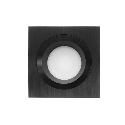 LED downlight KANTTI SQ023, IP54, CCT adjustable, dimmable 9W, CRI98, black
