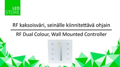 VaLO kabelloser CCT-LED-Wandregler für 4 Gruppen, 230V Vorführvideo LedStore.fi