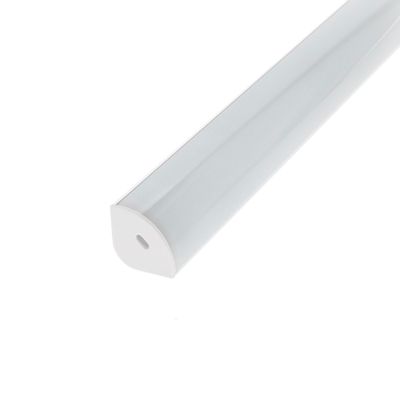 Surface PROFILE aluminium, white, 2m, 45 degrees 30x30mm