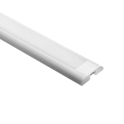 Aluminiumprofil für LED-Leiste 2500x9x39mm, oberflächenmontierbar, gebürstetes Aluminium