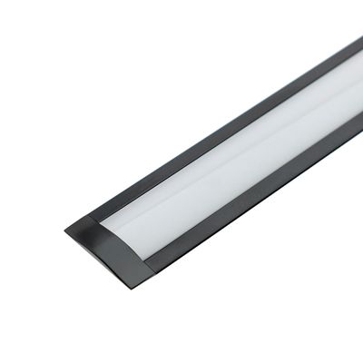 Aluminiumprofil für LED-Leiste 2000x8x25mm, versenkt, schmal, schwarz