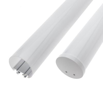 Rundes Aluminium-Hängeprofil für LED-Leisten, 3 m, weiß