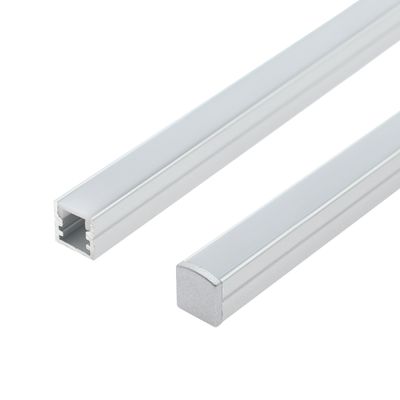 Aluminiumprofil für SOLO MINI LED-Leiste, 3 m, Aufputzmontage, gebürstetes Aluminium
