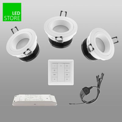 033 CCT LED-Leuchte 3 Stück SETTI mit drahtloser Steuerungstaste