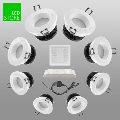 R023 CCT led Leuchte 8 Stück SETTI mit drahtloser Steuerungstaste
