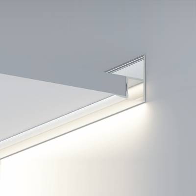 Minimalistische LED-Deckeneinbauleuchte, sanftes weißes Licht, stimmungsvolles Licht, moderne Heimbeleuchtung, energieeffizientes Design.