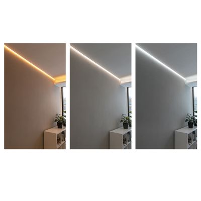 LED - LIGHT 023, IP54, CCT einstellbar, 9W, silber, schwarz, weiß, CRI98 Demonstrationsvideo LedStore.fi