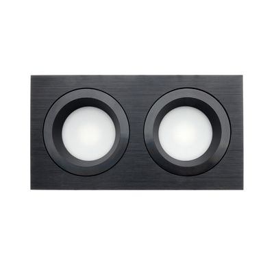 LED DOWNLIGHT - FESTE DOPPELSOCKEL 223, IP54, 2700-4000-5600K EINSTELLBAR, DIMMBAR 18W, SCHWARZ, CRI98