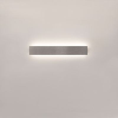 LED-WANDLEUCHTE - STRAIGHT 600, 3000K, 17W, CRI80, IP44, gebürstetes Aluminium