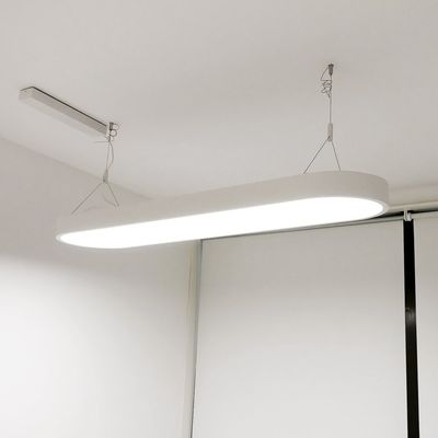 LED-Büro-Pendelleuchte - UFO, 4000K, mattweiß 48W
