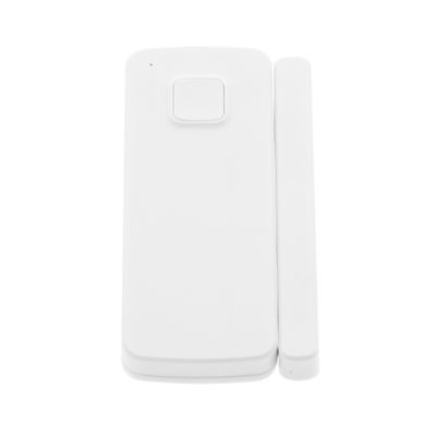 Weißes, rechteckiges LED-Beleuchtungssteuergerät mit passendem Stecker, dargestellt auf einem minimalistischen weißen Hintergrund für ein modernes und sauberes Aussehen.
