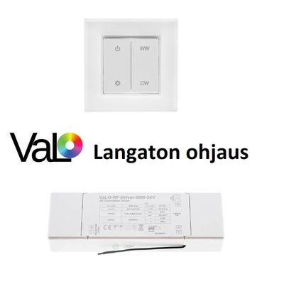 Kabelloses Lichtsteuergerät "Light Wireless Control" mit Farbverlaufssymbol für LED-Systeme.
