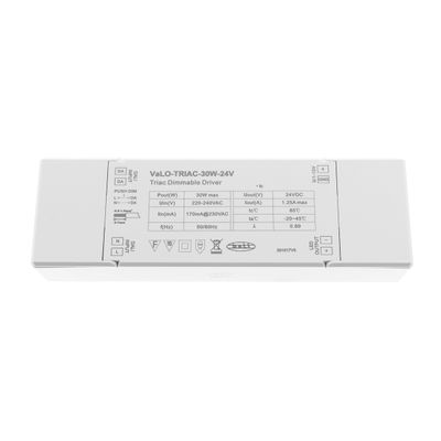 VaLO 24V DRIVER 30W with 4-IN-1 dimming, 24V (TRIAC, DALI, PUSH, 1-10V) VaLO 24V DRIVER 30W with 4-IN-1 dimming, 24V (TRIAC, DALI, PUSH, 1-10V)