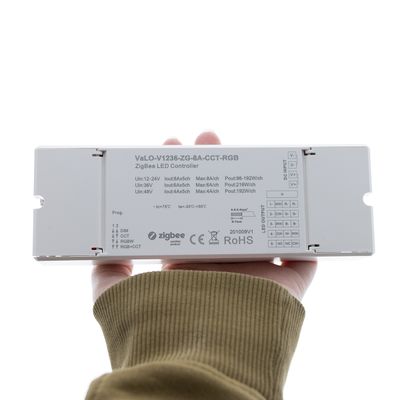 VaLO Zigbee LED Empfänger 12V-36V - für CCT, RGBW oder RGB+CCT LED-Leuchten, 40A