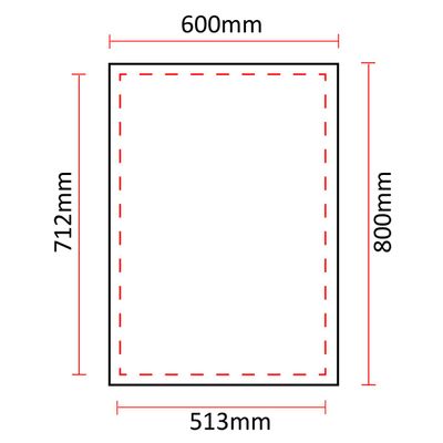 LED-LAMPE HALO 600, 4000K, 25W, CRI90, IP55, vertikale Montage
