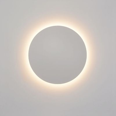 LED-WANDLEUCHTE ECLIPSE 15 cm, Farbtemperatur einstellbar, dimmbar, 10W, CRI85, IP21, mattweiß