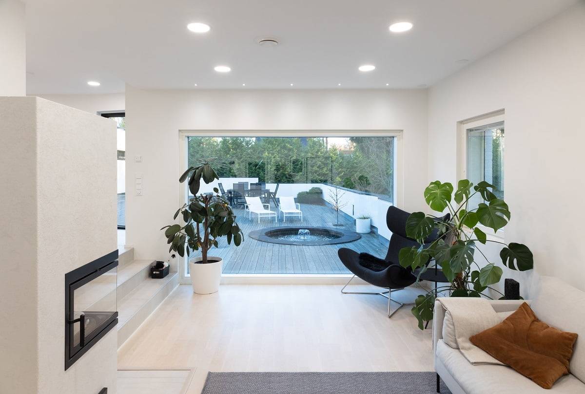 Für das Wohnzimmer wurde ein 4000-Kelvin-Lichtschirm gewählt. ©LedStore