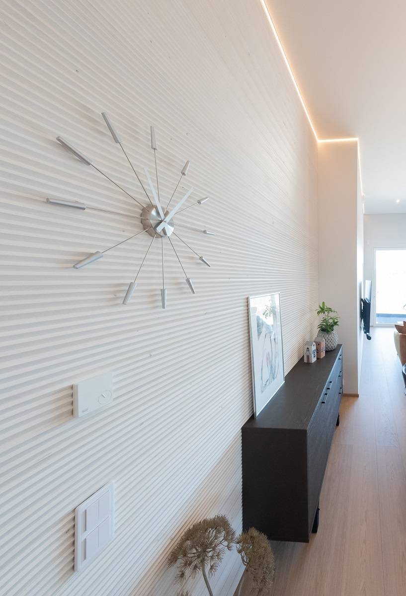 22 Wohnzimmer LED-Beleuchtungsbänder schön an der Wand montiert LedStorefi
