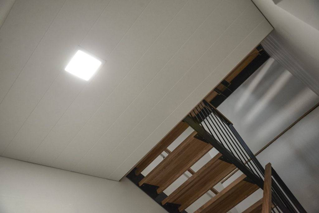 LED STORE Logo auf einem weißen Quadrat vor einem grünen Hintergrund, das energieeffiziente und umweltfreundliche Beleuchtungslösungen hervorhebt.