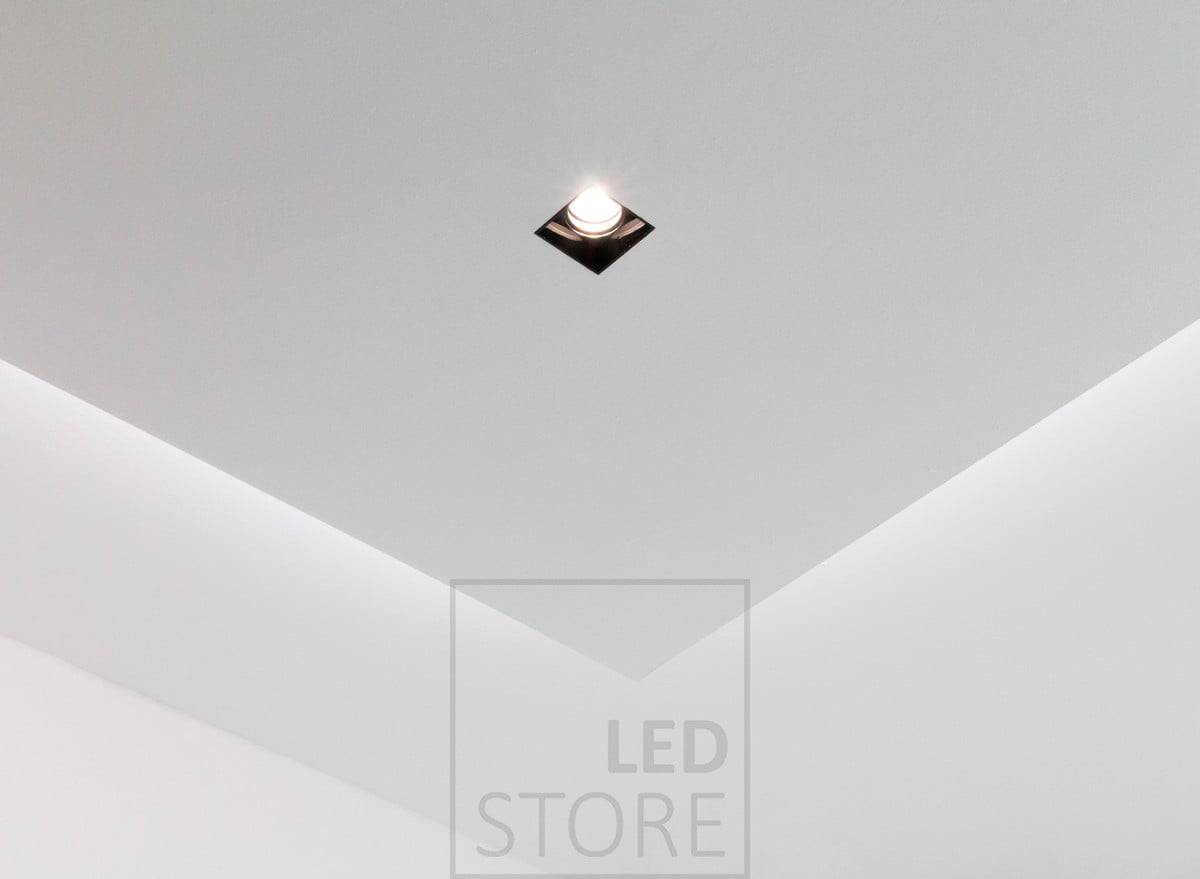 Led PIILO spot ist eine verputzte Leuchte, die ein architektonisches und hotelähnliches Aussehen erzeugt. Ledstore.fi