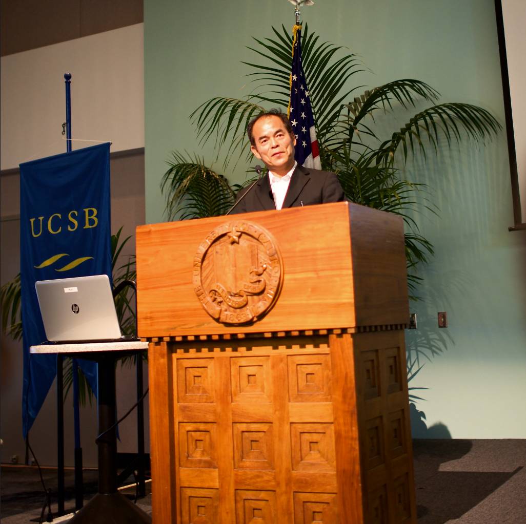 Geschichte der LED - Shuji Nakamura im Jahr 2014. Foto von Glenn Beltz