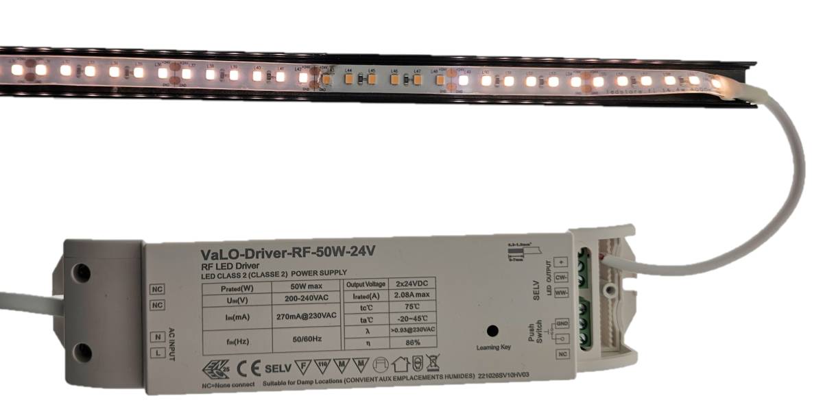 Led-Streifen Fehlersuche Ein Teil des Led-Streifens ist kaputt und der Led-Streifen leuchtet nicht vollständig.