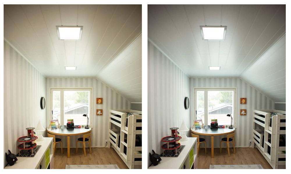 Warmes oder kühles Kinderzimmer - CCT-Lichter
