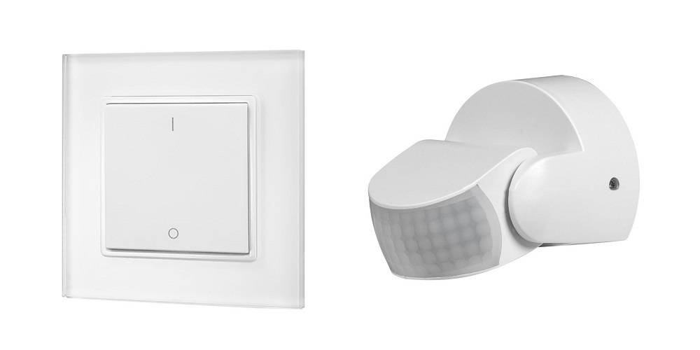 Drahtloser Dimmer und Bewegungssensor