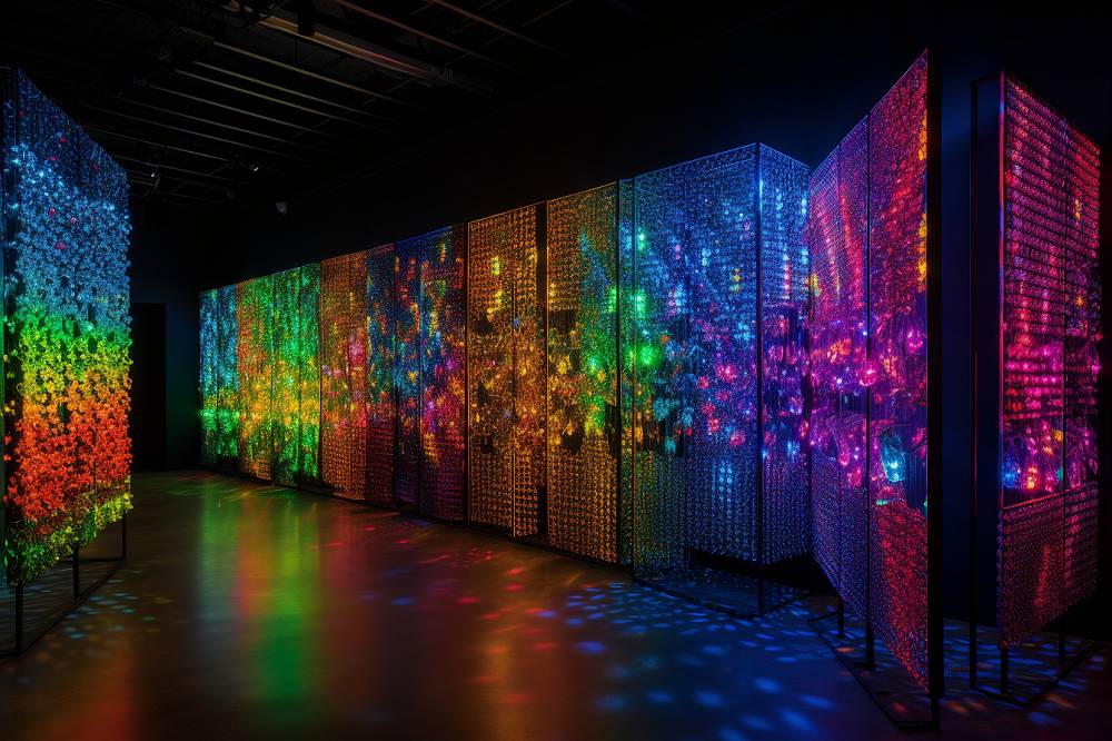 Led-Beleuchtung als Teil der Kunst