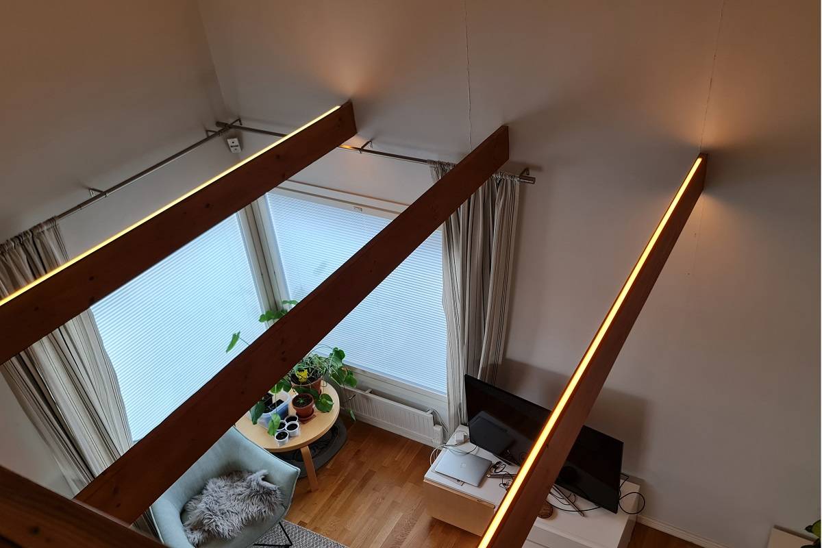 Led strip light for living room beam, indirektes licht im wohnzimmer hauptbild