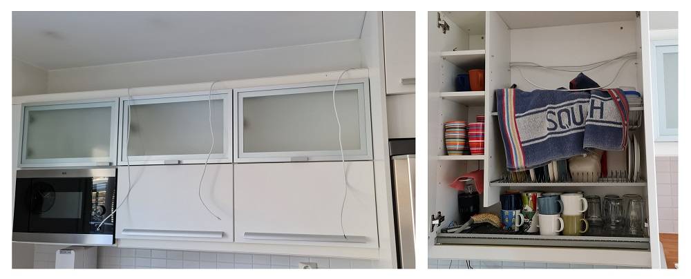 Verdrahtung von Led-Leuchtbändern in Küchenschränken