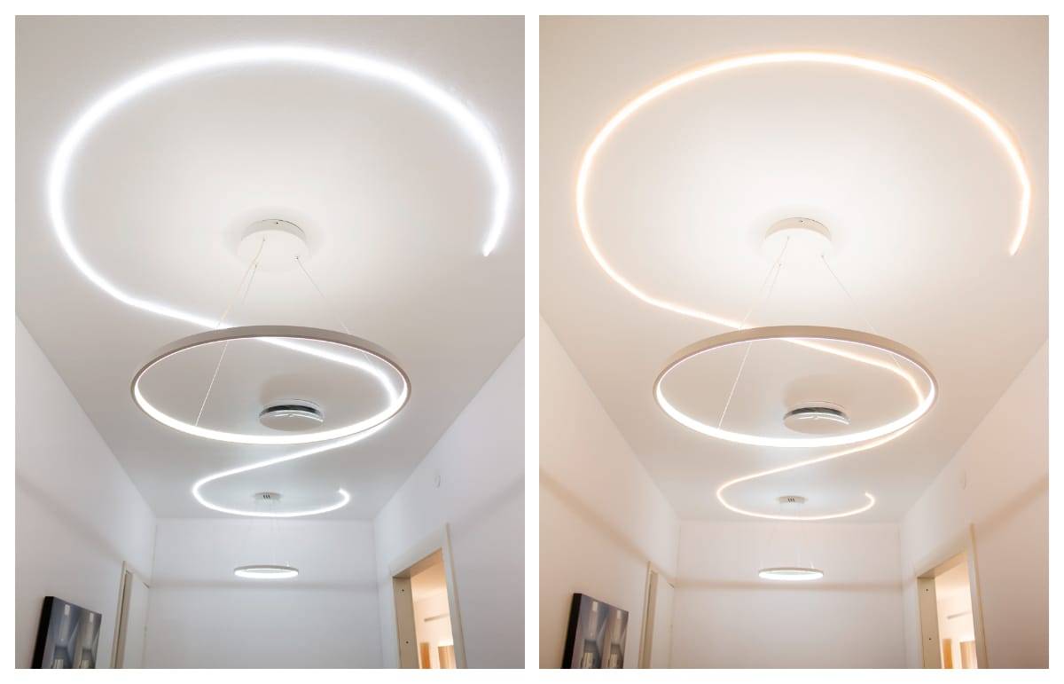 Wie Sie sehen können, funktionieren geschwungene Formen mit LED gut!