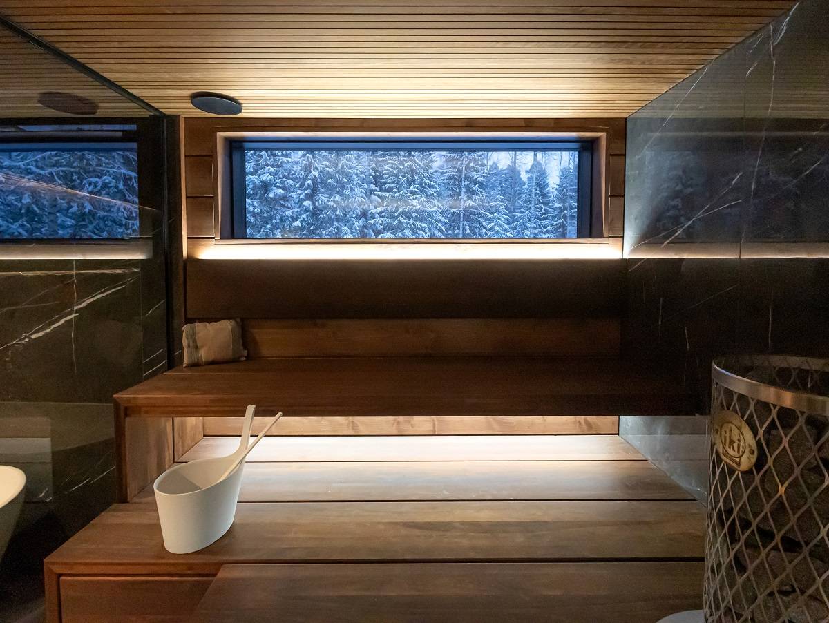 Sauna-Beleuchtung mit LED-Streifen