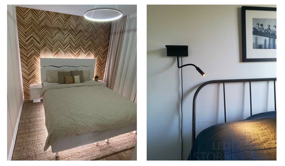 Bettbeleuchtung im Schlafzimmer ist Teil der Schlafzimmerbeleuchtung