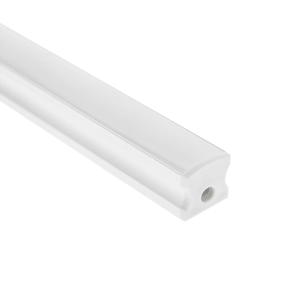 Das weiße Aluminiumprofil von LedStore für die Aufputzmontage