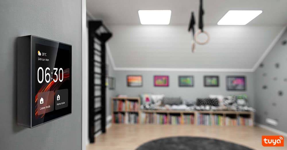 Intelligentes Display Tuya für die Hausautomation.