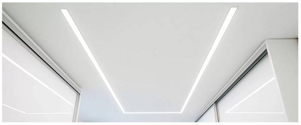 Warum brauchen LED-Leuchtbänder ein Aluminiumprofil? - LED-Einbauprofil in der Decke