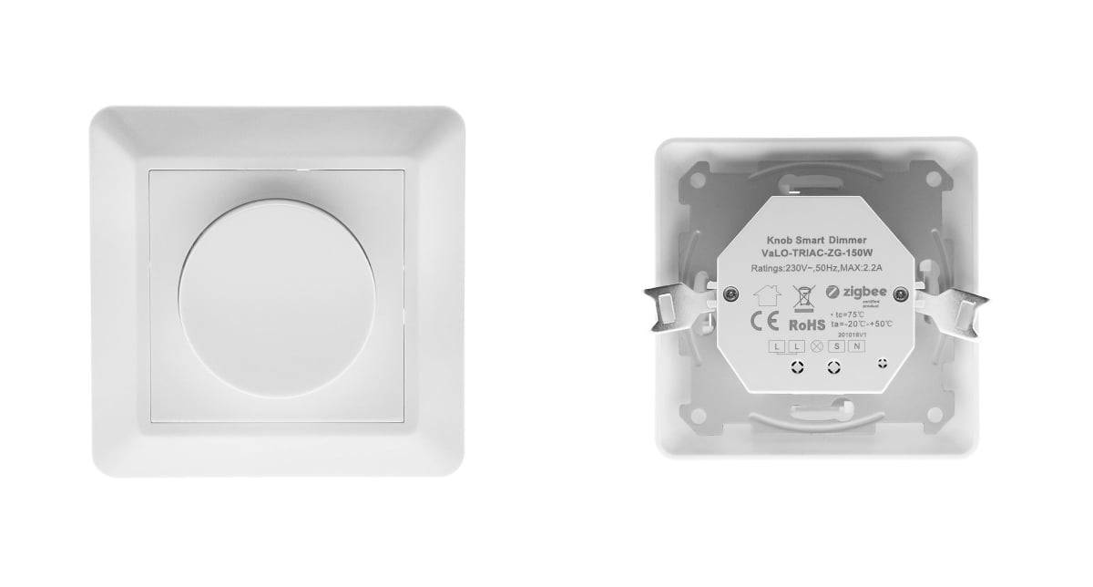 Die Kopplung erfolgt auf diese Weise mit einem kabelgebundenen Triac 150w Zigbee-Controller.